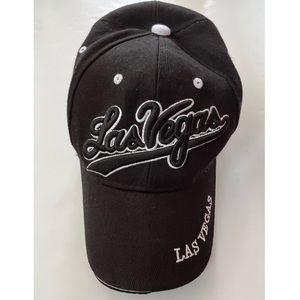 Las Vegas Men’s Adjustable Strap Back Baseball Cap Hat Embroidered Lettering